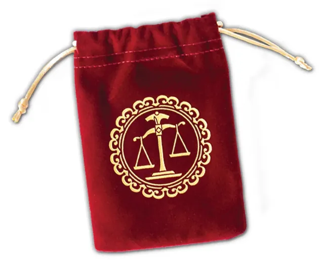 The red cloth bag with the gold Love Letter seal
