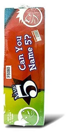The side of the Name 5 box