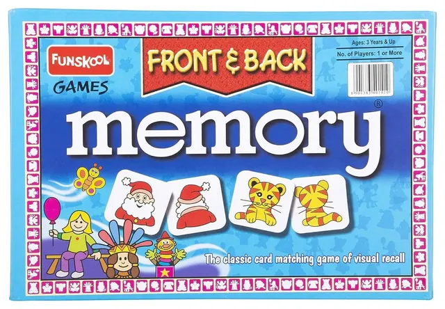 Funskool's earlier blue Front and Back memory box
