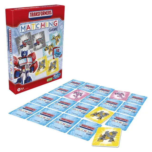The box with picture cards spread out face down, a few turned over