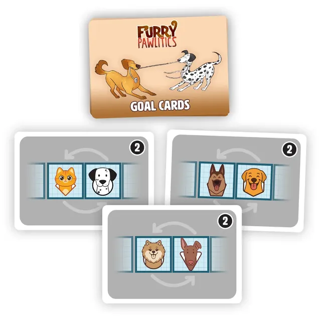 Three Treatment Goal cards showing which pets must sit side by side
