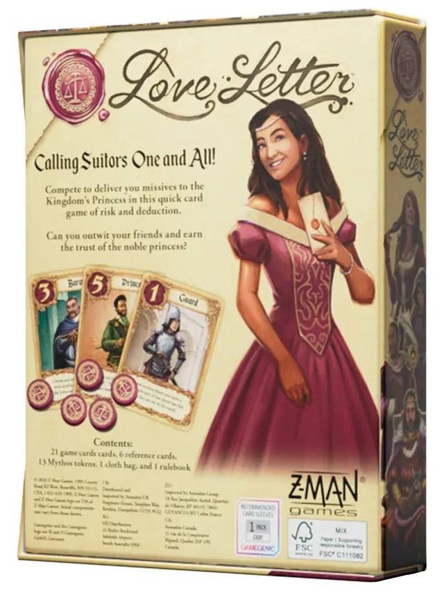 The back of the Love Letter box