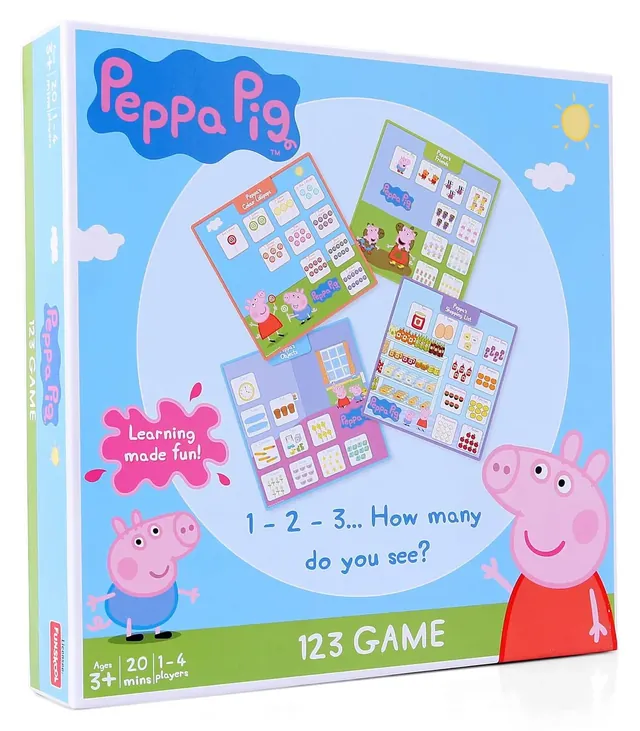 The Peppa Pig 123 Game box seen from an angle