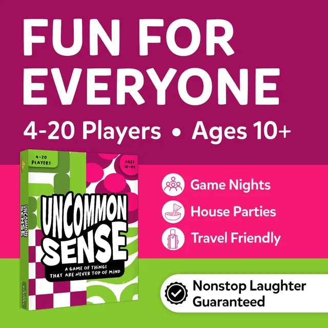 Panel reading Fun for everyone, 4-20 players, ages 10+, with the box