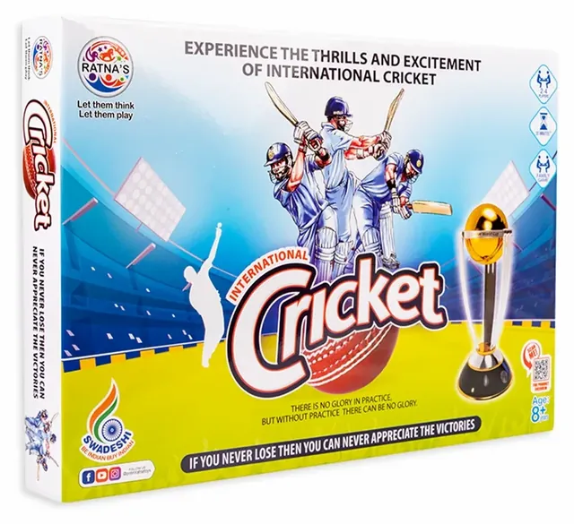 The International Cricket box seen at an angle