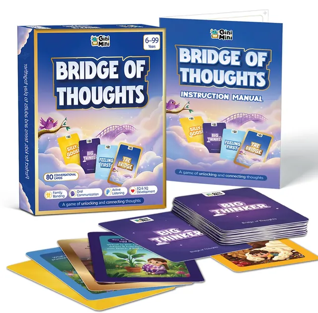 The box beside its instruction manual and the four decks of cards