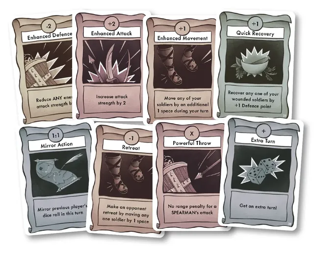 Eight Power cards such as Enhanced Attack, Retreat and Extra Turn