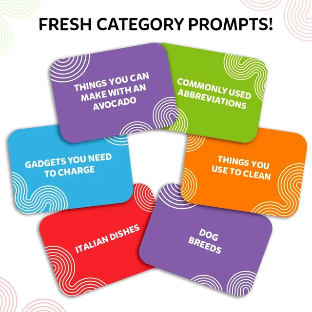 Category cards such as Things you can make with an avocado, Italian dishes and Dog breeds
